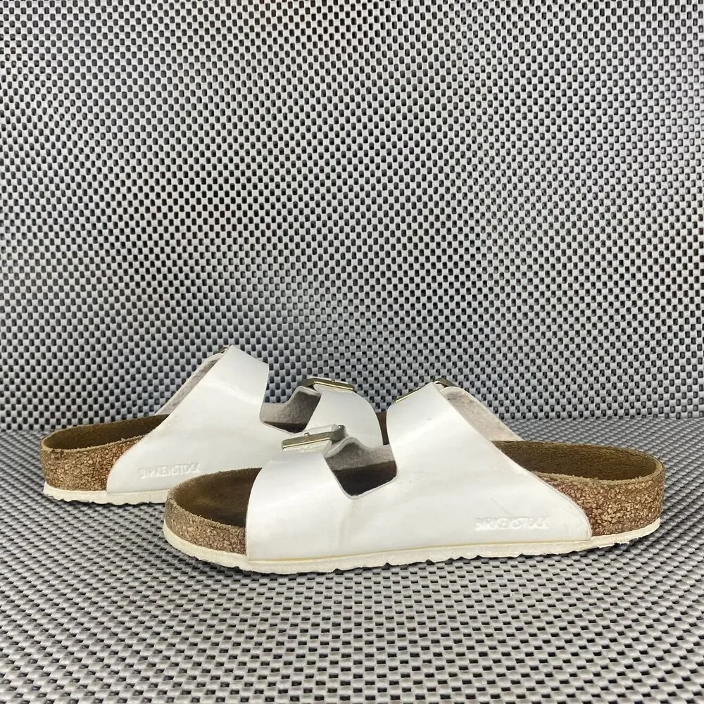 Birkenstock Arizona Sandals Kids Youth 32 White Slide On Made in Germany